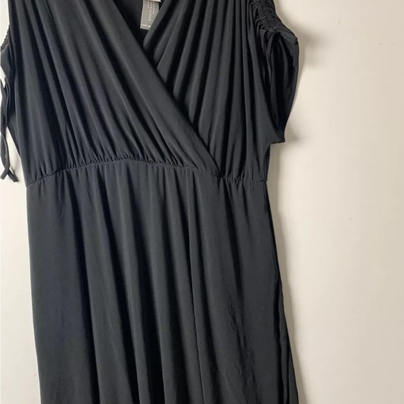 Lane Bryant Women’s Fit & Flare Dress Size 22/24 Black Dolman Sleeve /Pockets - Picture 7 of 11